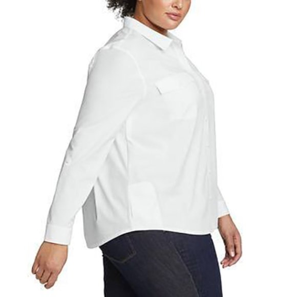 White NWT Eddie Bauer Ladies'‎ Departure Top - Picture 6 of 8